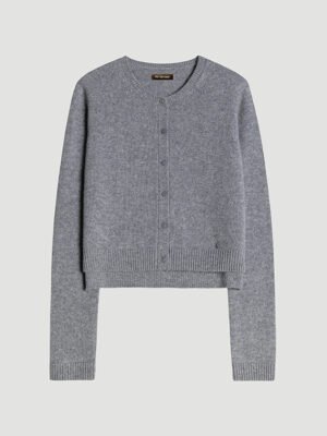 nu senses · 100% Cashmere Crew Neck Cropped Cardigan